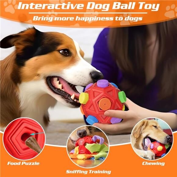 Interactive Dog Toys Snuffle Ball Encourage Natural ForagingSkills,Food Training - Picture 4 of 7